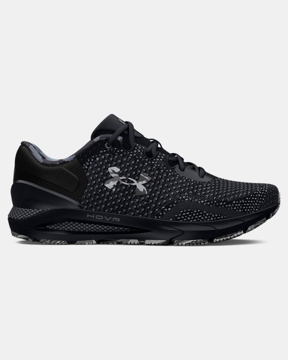 Men's UA HOVR™ Intake 6 Camo Running Shoes in Black image number 0
